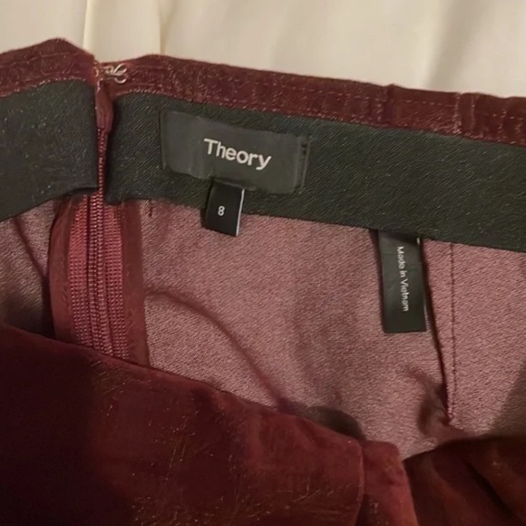 Theory Navalane High-Waist Velvet Pants - Picture 2 of 8